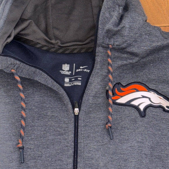Men’s Nike NFL Denver Broncos Utility Player Full Zip Hoodie Jacket XXL - Picture 2 of 6